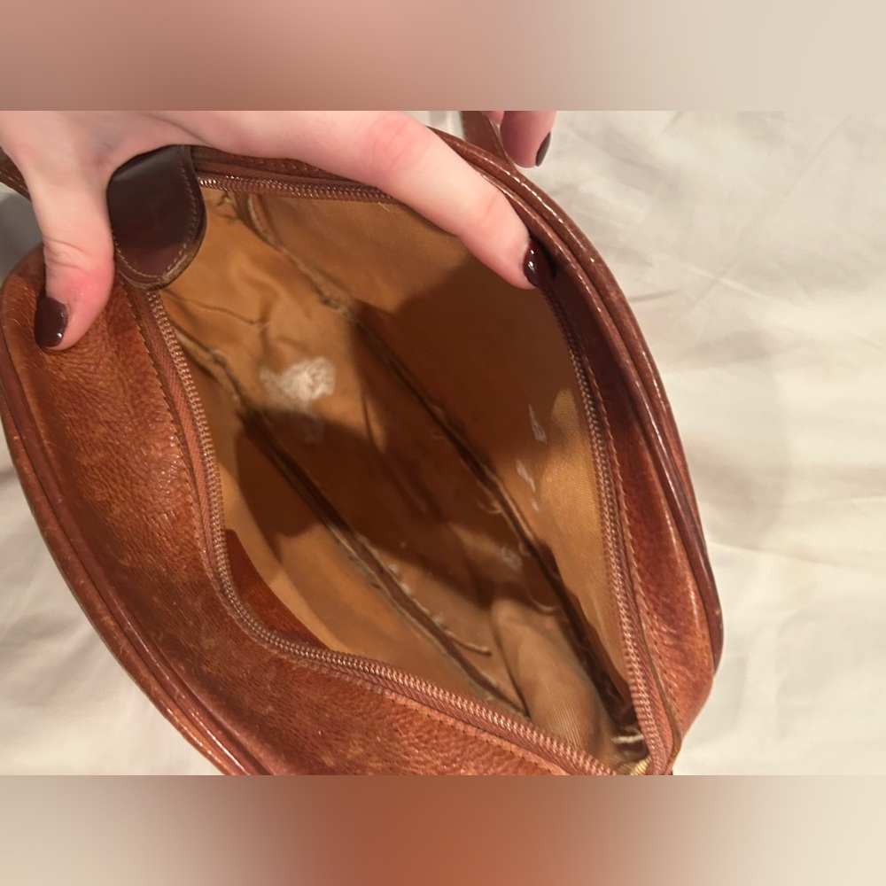 Vintage Il Bisonte pebble leather crossbody bag - Picture 6 of 10